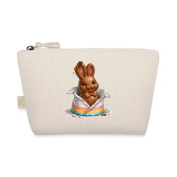 Chocolate bunny in Easter egg - Organic Pouch - nature - Front