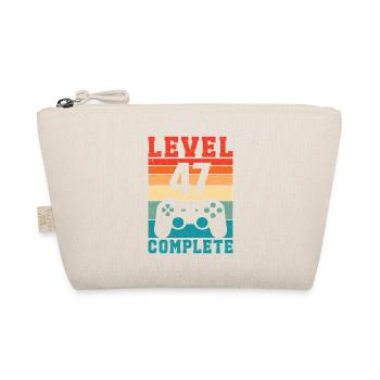 47th Birthday Level 47 Complete 47 Years Gamer - Organic Pouch - nature - Front
