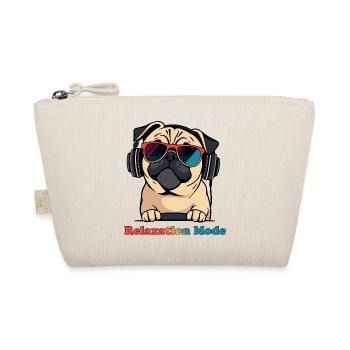 Relaxation Pug DJ Mode - Organic Pouch - nature - Front