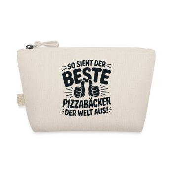Pizzabäcker Geschenkidee - Bio-Täschchen - Natur - Vorne