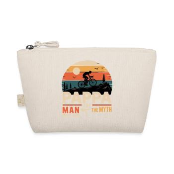 Pappa cycliste la fégende vélo vélo vélo - Organic Pouch - nature - Front