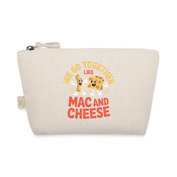 Mac and Cheese Best Friends Paar Design - Bio-Täschchen - Natur - Vorne