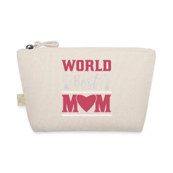World Best Mom Mothers Day Gift Shirt - Organic Pouch - nature - Front