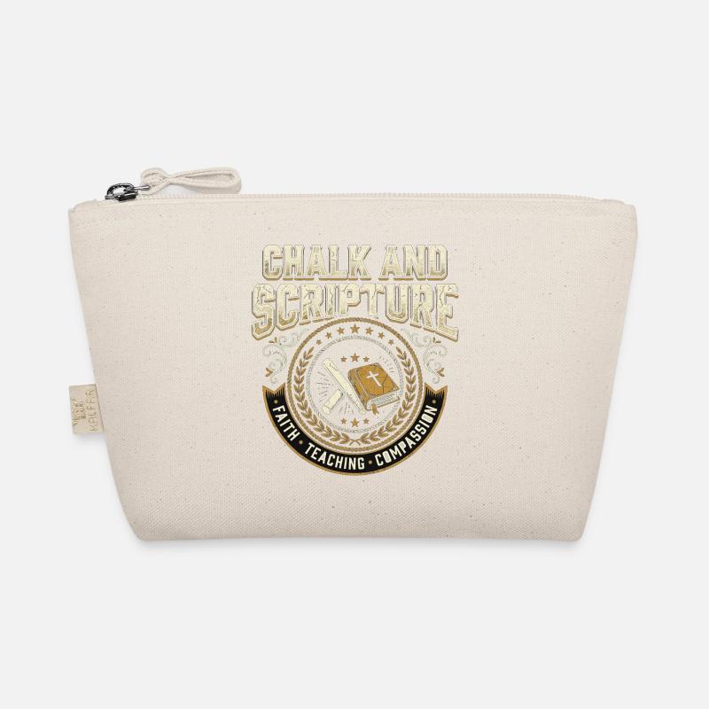 Chalk and Scripture Christian Teacher Jesus Organic Pouch