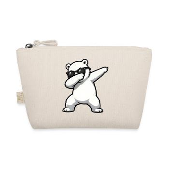 Dabbing Polar Bear - Organic Pouch - nature - Front