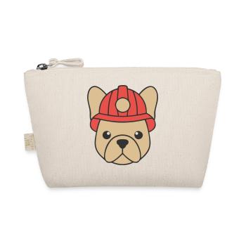 Chien casque de la brigade des pompiers Frenchie - Trousse biologique - nature - Devant