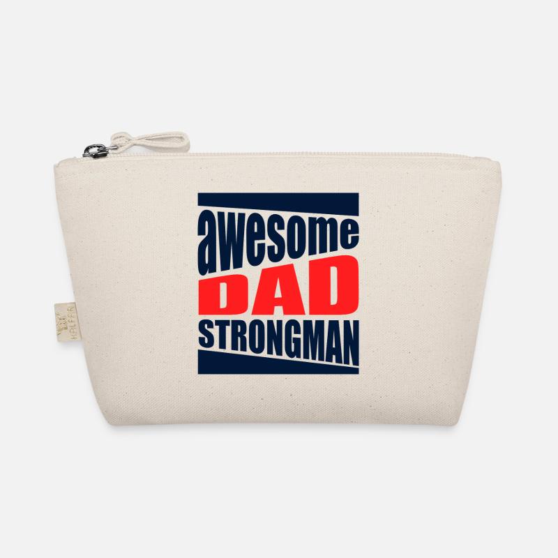 Strongman Dad Awesome Power Shirt Organic Pouch