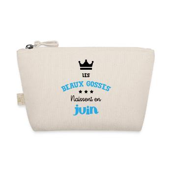 Cadeau naissance bébé garçon Juin Beaux Gosses BG - Trousse biologique - nature - Devant