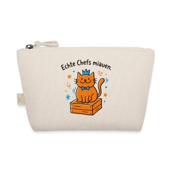 Katzenchef mit Krone - Bio-Täschchen - Natur - Vorne