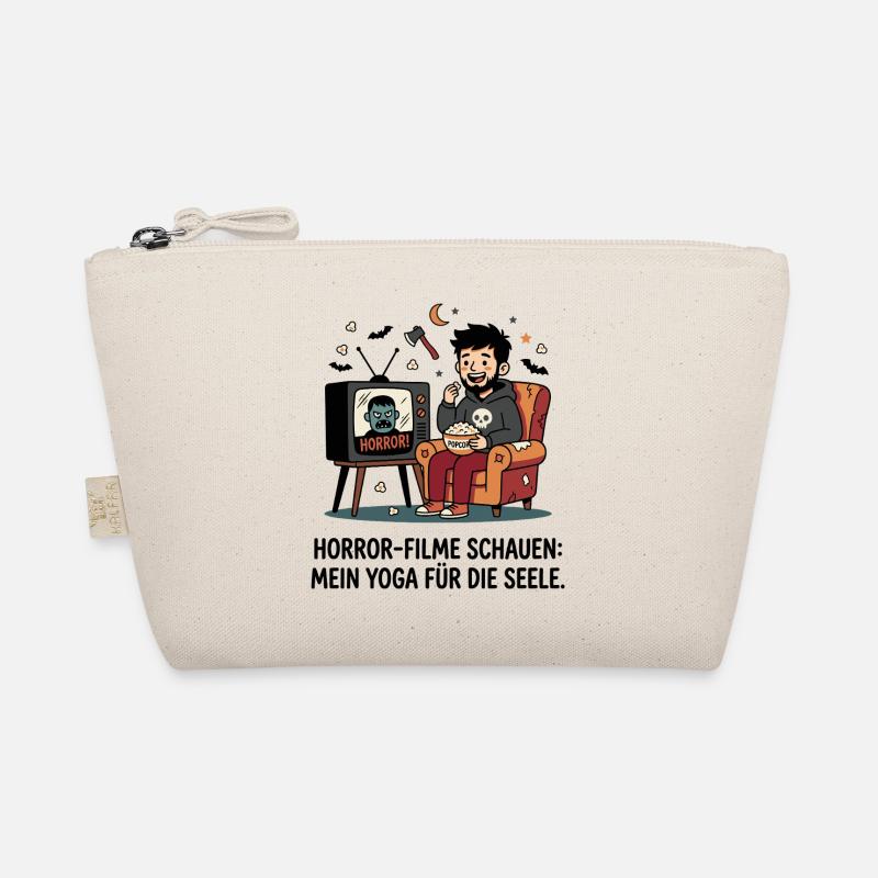 Horrorabend auf dem Sofa mit Popcorn Bio-Täschchen