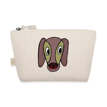 Cartoon dog with big eyes - Organic Pouch - nature - Front