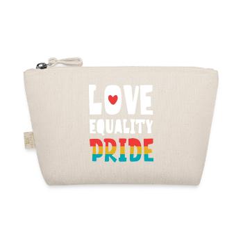 LGBTQ-Pride-Monat – Liebe. Gleichheit. Kommt - Bio-Täschchen - Natur - Vorne