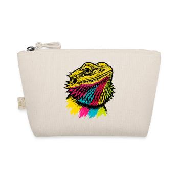 Bartagame Pop-Art Farbenfroher Stadtstil - Bio-Täschchen - Natur - Vorne
