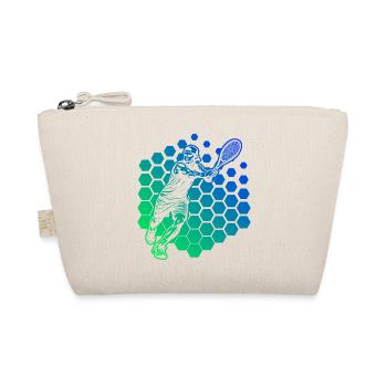 Geschenkidee für einen Tennis mit Tennis - Bio-Täschchen - Natur - Vorne