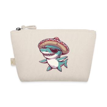 Sombrero drôle de la bande dessinée Shark - Trousse biologique - nature - Devant