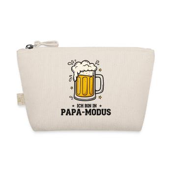 Vatertag Männer Papa Männertag Bier Grillen - Bio-Täschchen - Natur - Vorne