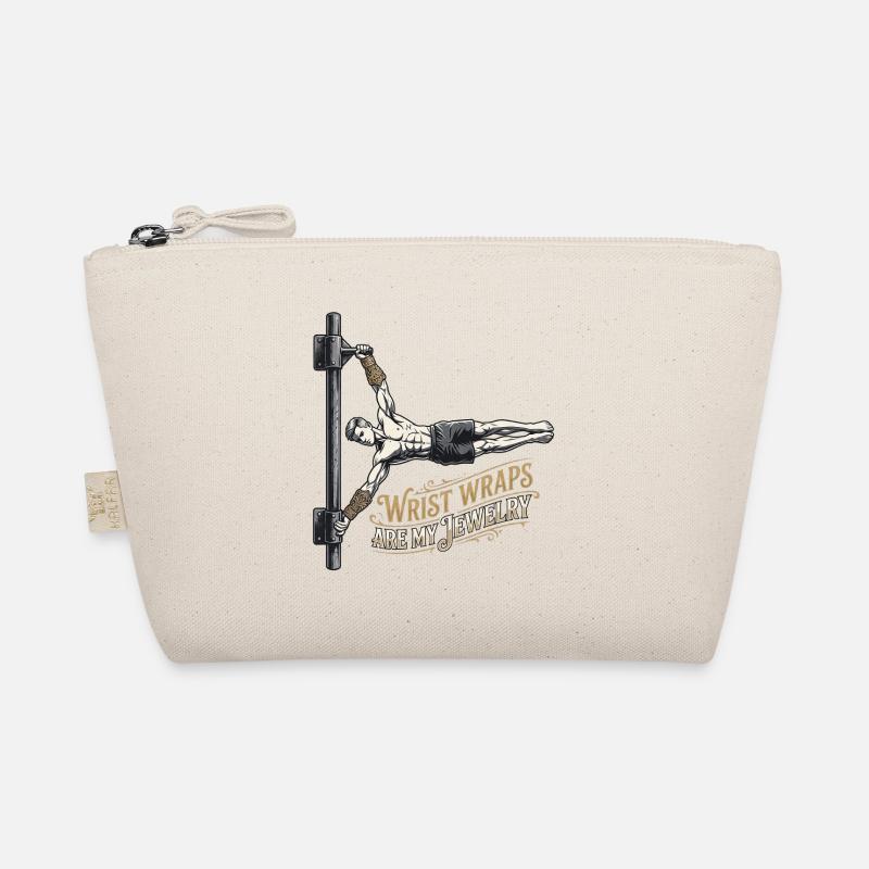 Golden Calisthenics Wrist Wraps Organic Pouch