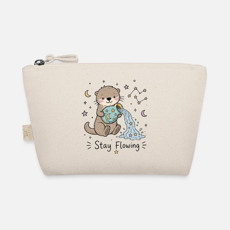 Astro Aquarius Otter – Stay Flowing Organic Pouch