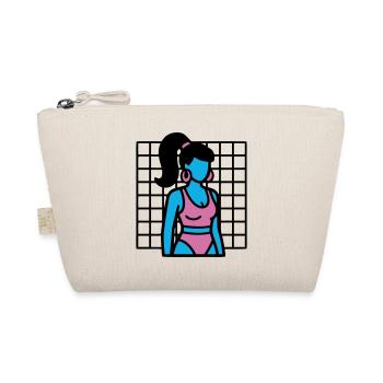 90s Fitness Girl Vaporwave - Organic Pouch - nature - Front
