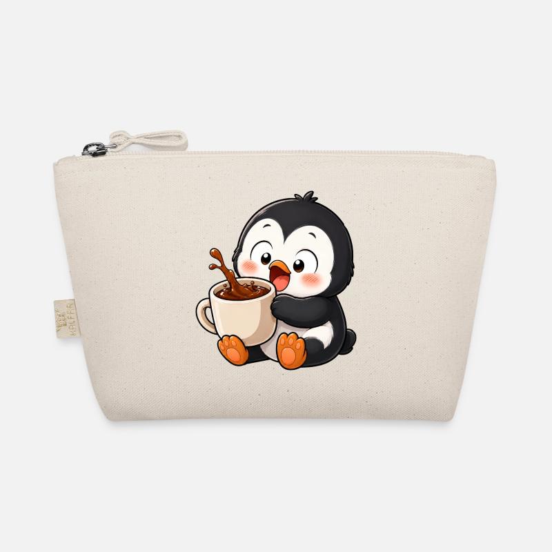 Cute Penguin Coffee Coffee Lover Mugs Organic Pouch