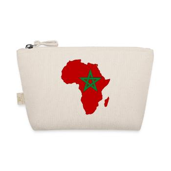 Marokko Flagge Afrika - Bio-Täschchen - Natur - Vorne