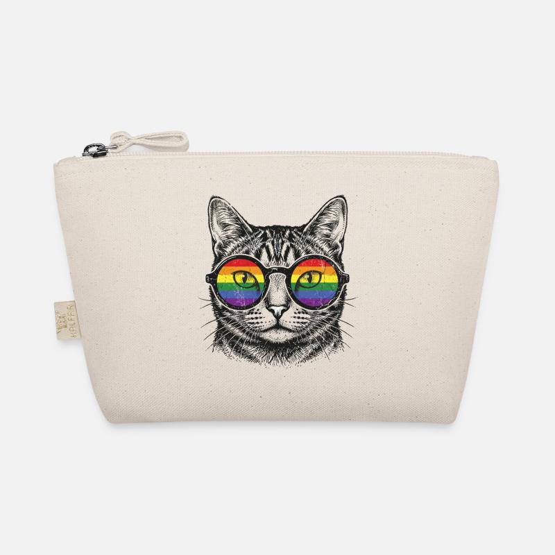 LGBT-Pride-Monat – Regenbogenkatze Bio-Täschchen