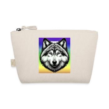 Wolf - Organic Pouch - nature - Front