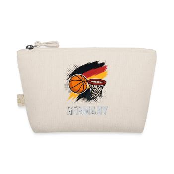 Germany Basketball Flag Style - Organic Pouch - nature - Front