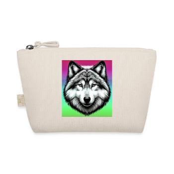 Wolf - Bio-Täschchen - Natur - Vorne