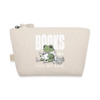 Bookworm & Coffee Bookworm Bookworm Book - Organic Pouch - nature - Front