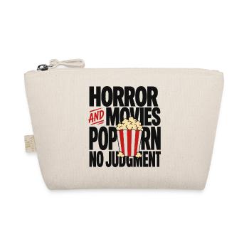Horror Movies Popcorn Judgment - Organic Pouch - nature - Front