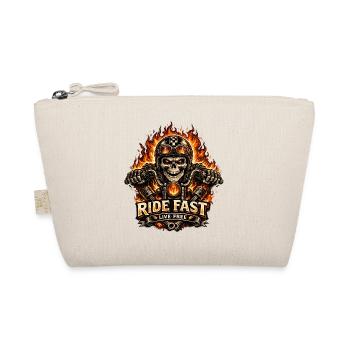 Flammender Totenkopfreiter – Reite schnell - Bio-Täschchen - Natur - Vorne