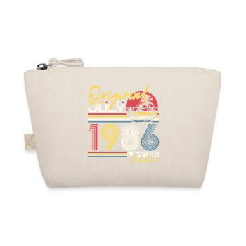 July 1986 Vintage Birthday Retro Gift - Organic Pouch - nature - Front