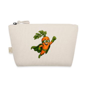 Carrot Superhero Comic Motif - Organic Pouch - nature - Front