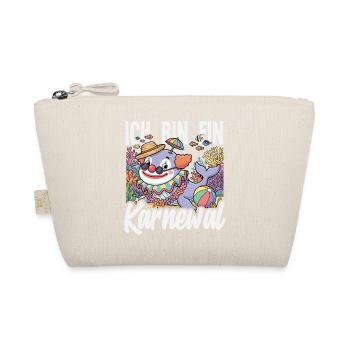 Ich Bin Ein Karnewal Wal Clown Fasching Kostüm - Bio-Täschchen - Natur - Vorne