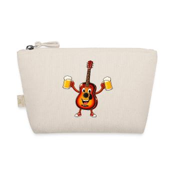 Guitar with two beers - Organic Pouch - nature - Front