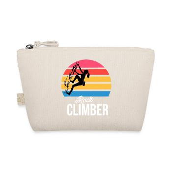 Classic Rock Climber Vintage Logo Geschenk für sie - Bio-Täschchen - Natur - Vorne