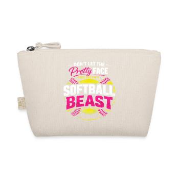 Softball Humour Joueuse Sport Fille Rose Cadeau - Trousse biologique - nature - Devant