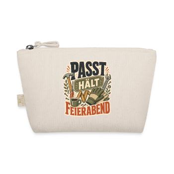PASST HÄLT FEIERABEND - Bio-Täschchen - Natur - Vorne