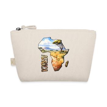 Africa Savannah Contour Map - Organic Pouch - nature - Front