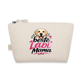 Beste Labi Mama Hundedesign - Bio-Täschchen - Natur - Vorne