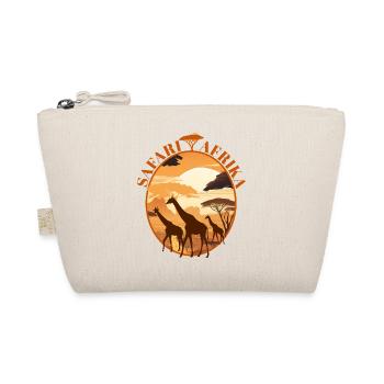 Savannah Sunset Giraffes Silhouette - Organic Pouch - nature - Front