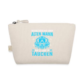 alten Mann der es liebt zu tauchen tauchen - Bio-Täschchen - Natur - Vorne