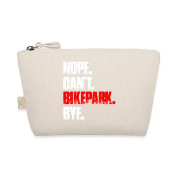 Nope can't bikepark bike mountain bike downhill - Organic Pouch - nature - Front