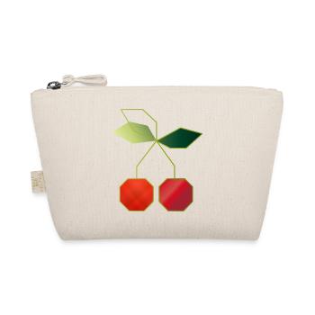 Minimalist Cherries Illustration - Organic Pouch - nature - Front
