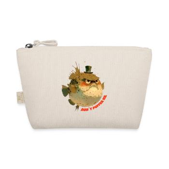 Grumpy puffer fish with top hat - Organic Pouch - nature - Front