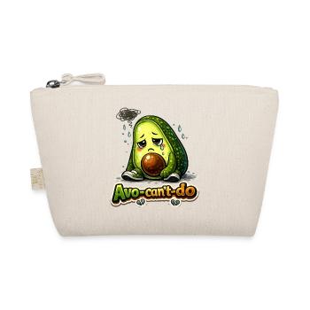 Sad Avocado Avo-can't-do Funny Pun - Organic Pouch - nature - Front