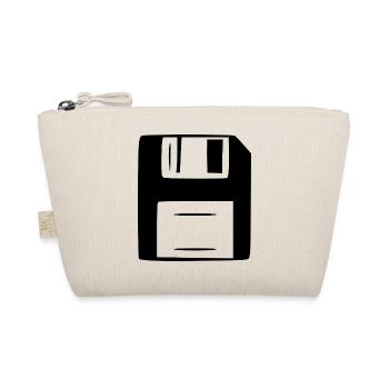 Floppy Disk Computer Retro Gift - Organic Pouch - nature - Front