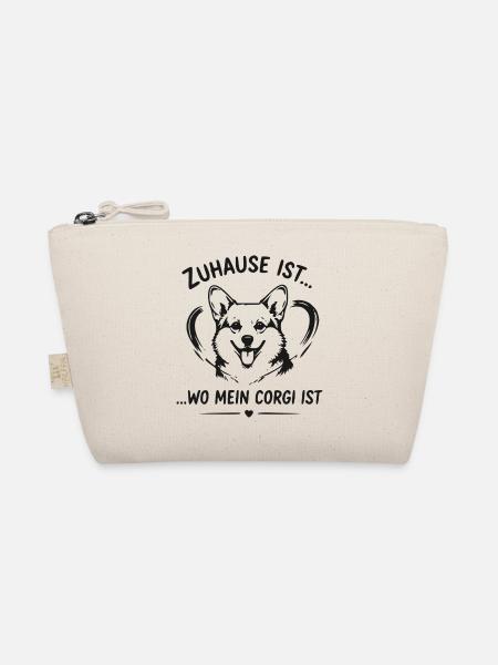 Zuhause ist Wo mein Corgi ist - Bio-Täschchen - Natur