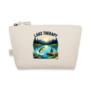 Lake Therapy Sunset Fishing - Organic Pouch - nature - Front